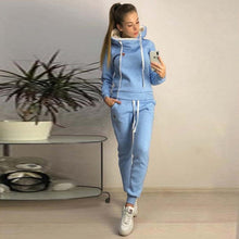 Load image into Gallery viewer, 2019women&#39;s clothing in autumn and winter new fleece fashion leisure sports suit hooded sweater sportswear women&#39;s two-piece set