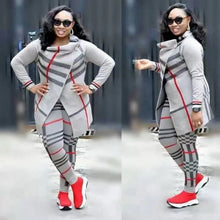 Load image into Gallery viewer, Jackets 2 Piece Set Women Clothes Autumn Winter Top And Sporting Pants Sweat Suit Two Piece Vocation Outfit Matching Sets